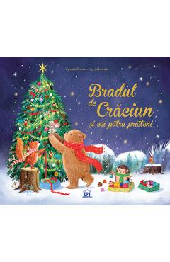 Coperta cărții 'Bradul de Crăciun și cei patru prieteni - Sylvain Zorzin'