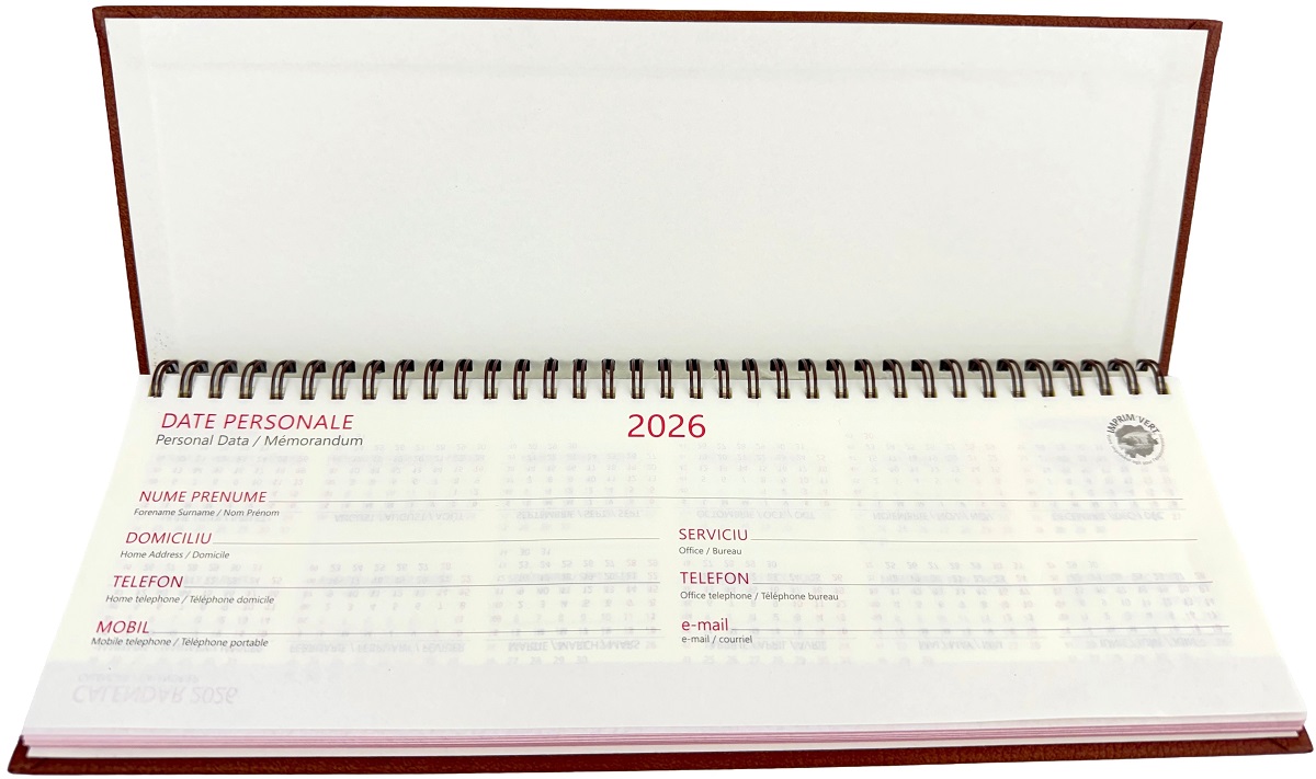 Planner saptamanal de birou 2026: Maro. Ivory Ego