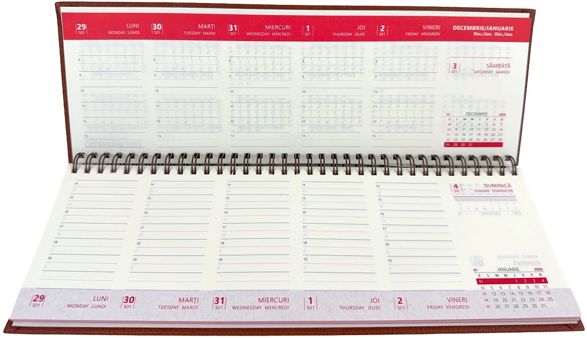 Planner saptamanal de birou 2026: Maro. Ivory Ego