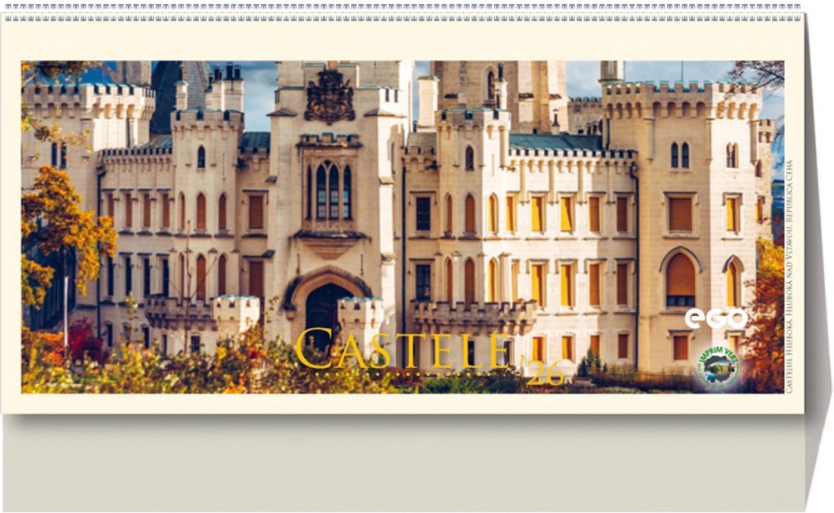 Calendar birou 2026: Castele