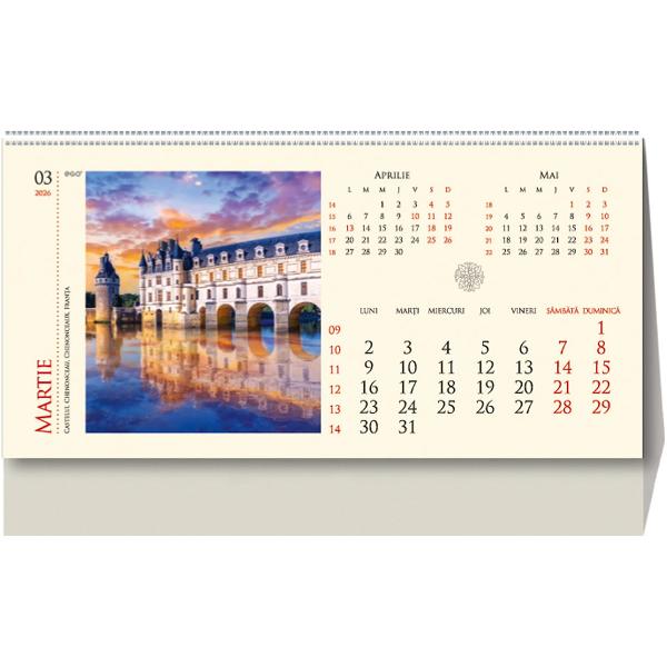 Calendar birou 2026: Castele