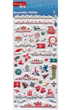 Imaginea produsului 'Stickere decorative: Puffy Crăciun. Model 1'