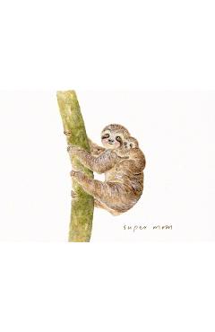 Imaginea produsului 'Felicitare: Super Mom. Sloth. Mai Colorat'