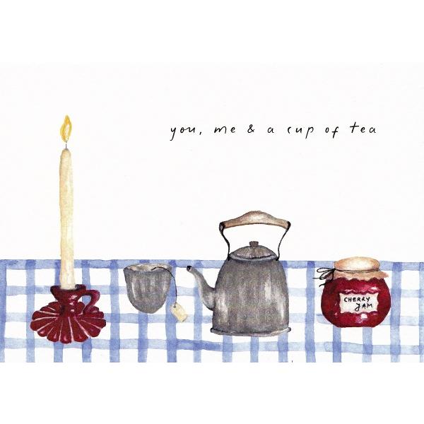 Carte postala: You, Me and a Cup of Tea. Mai Colorat