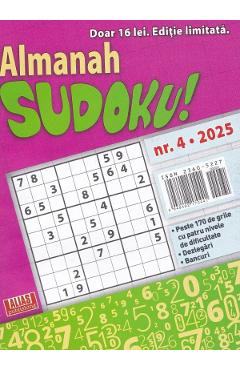 Coperta cărții 'Almanah Sudoku! Nr.4 din 2025'