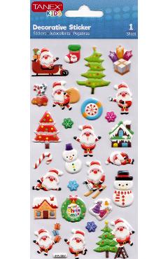 Imaginea produsului 'Stickere decorative: Puffy Crăciun. Model 3'