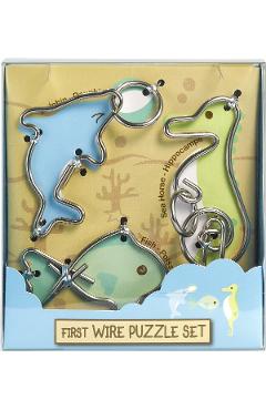 Imaginea produsului 'Set 3 puzzle metalice: Animale marine'