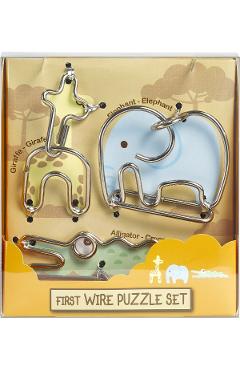 Imaginea produsului 'Set 3 puzzle metalice: Animale sălbatice'