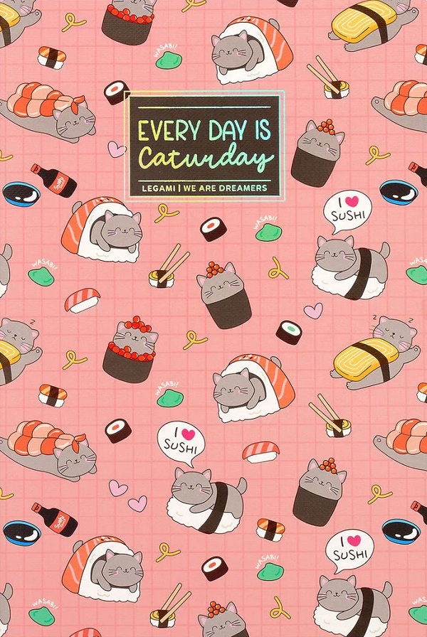 Caiet dictando A5: Sushi Cat