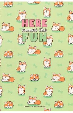 Imaginea produsului 'Caiet fără liniatură A5: Corgi'