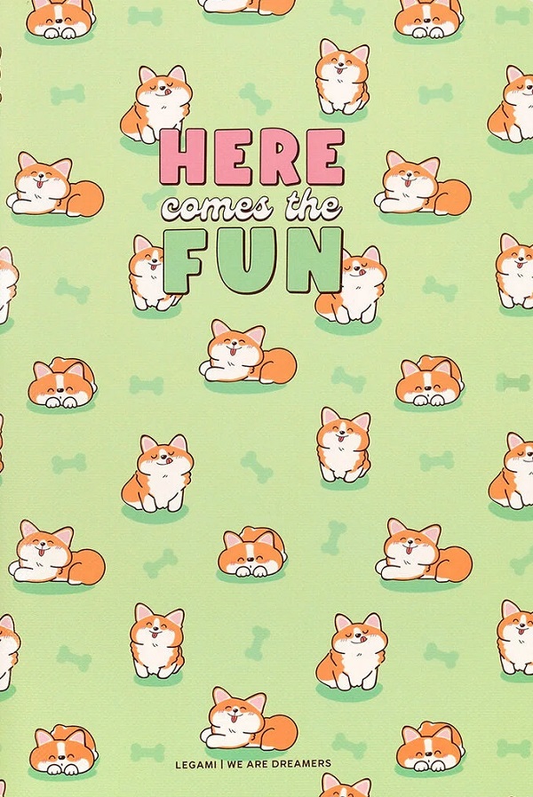 Caiet fara liniatura A5: Corgi
