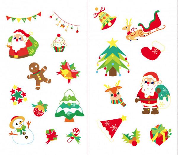 Stickere pentru unghii si tatuaje: Christmas