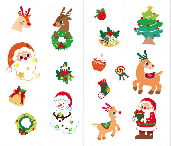 Stickere pentru unghii si tatuaje: Christmas