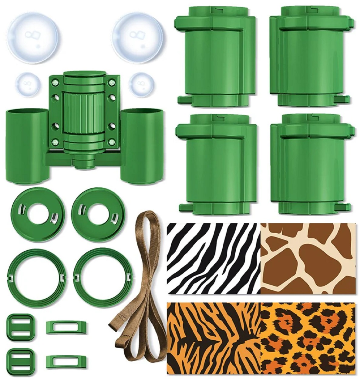 Kit constructie: Binoclu. Build your own binoculars