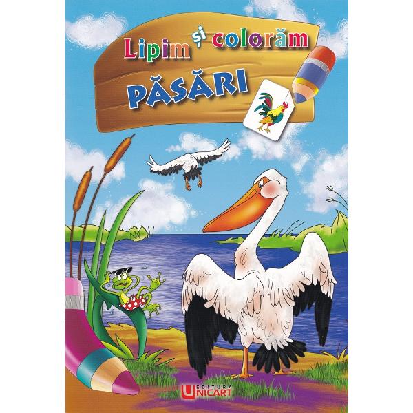 Lipim si coloram. Pasari