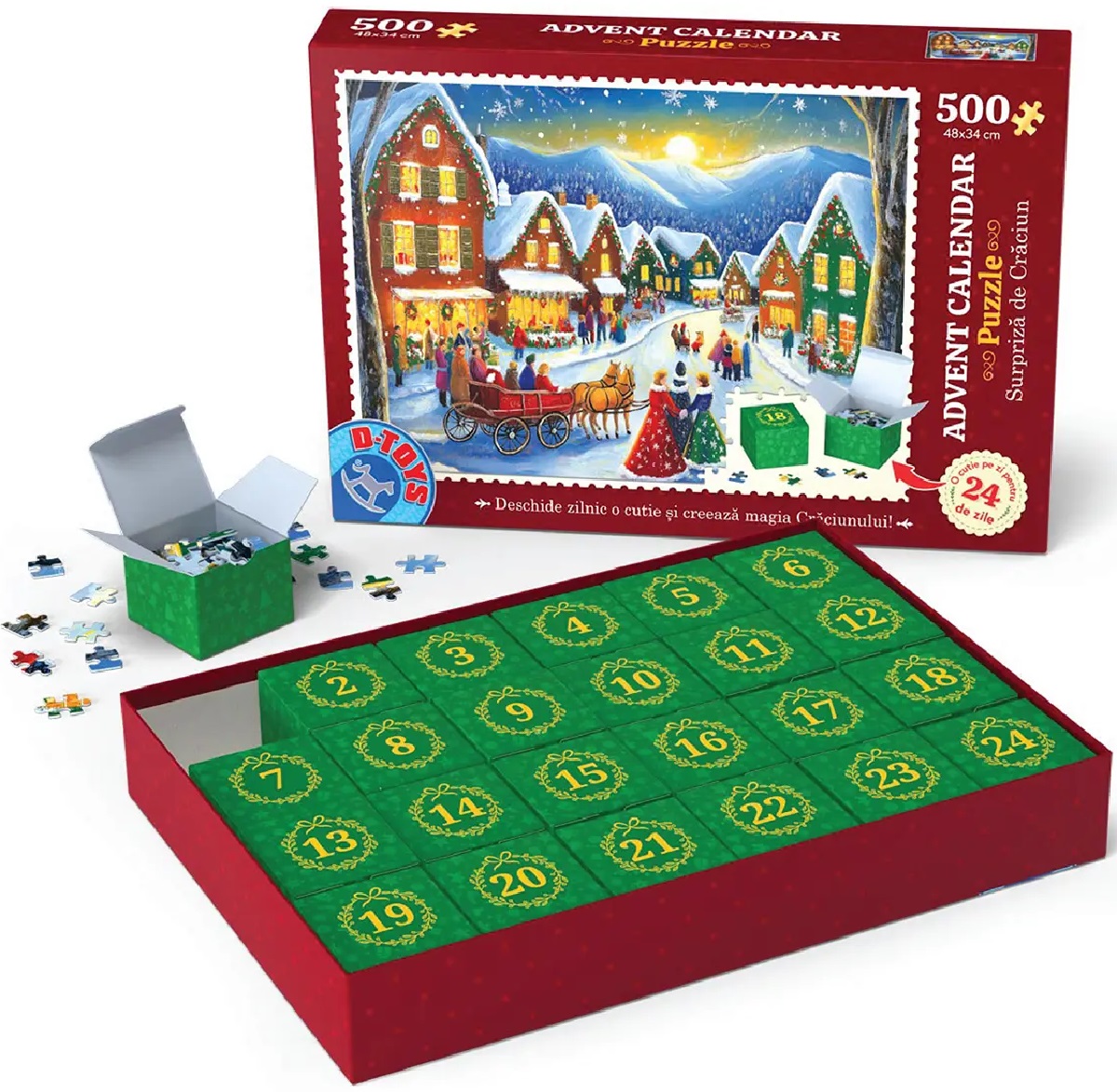Puzzle 500 piese: Advent Calendar. Model 1