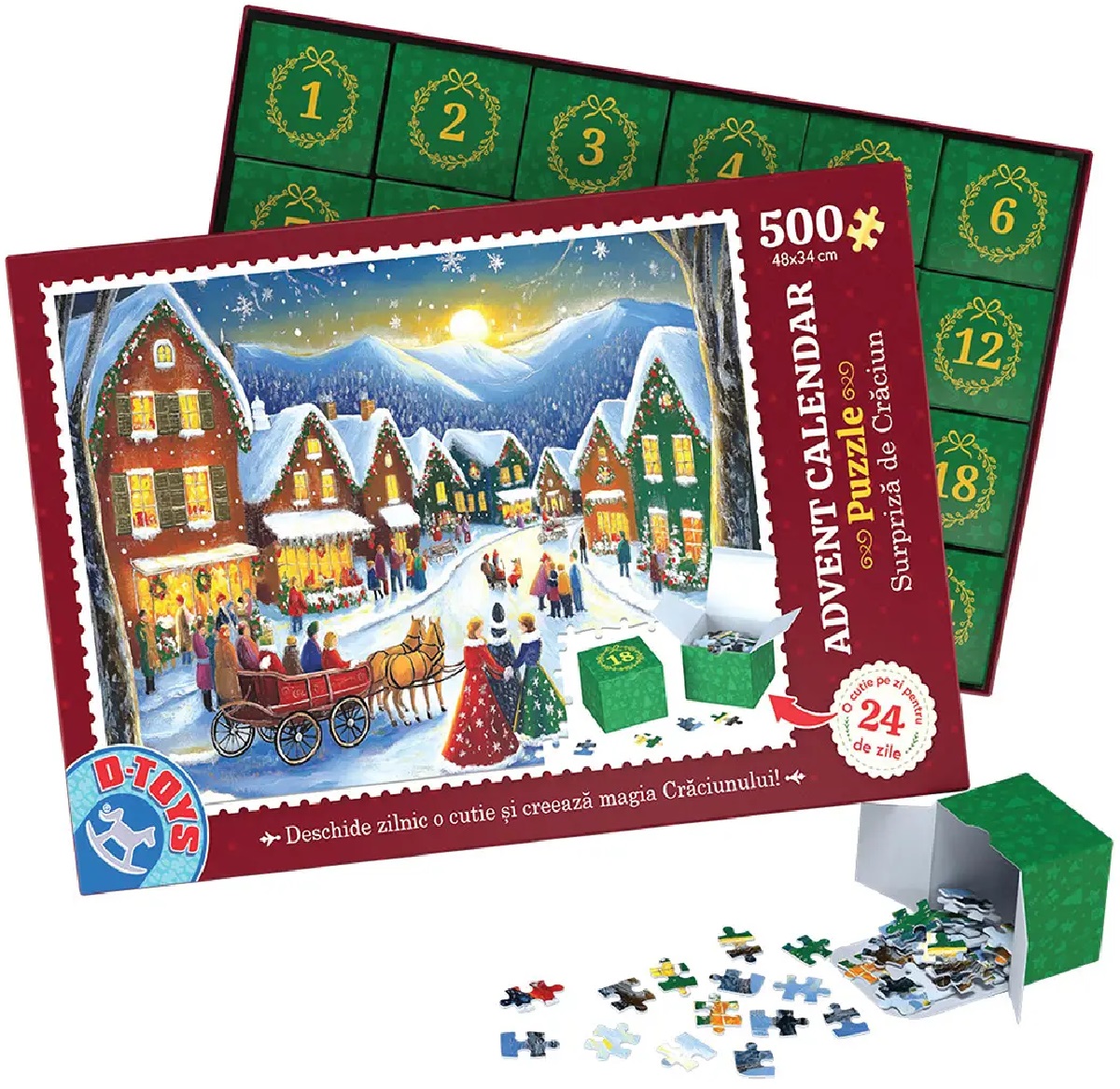 Puzzle 500 piese: Advent Calendar. Model 1