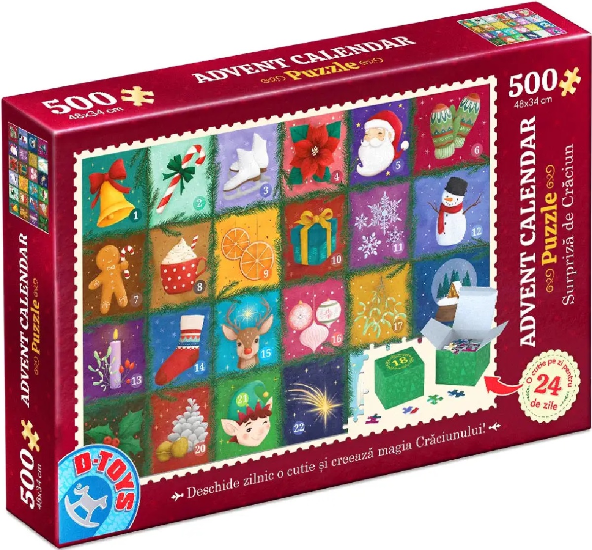 Puzzle 500 piese: Advent Calendar. Model 2