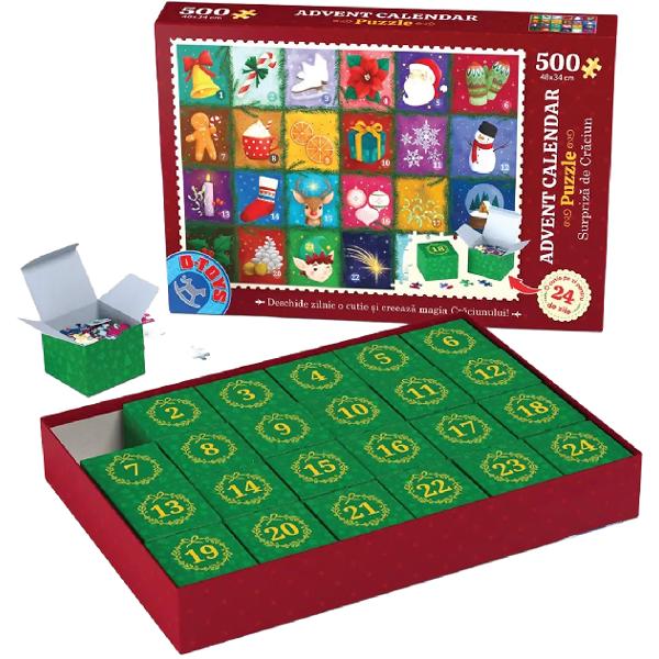 Puzzle 500 piese: Advent Calendar. Model 2