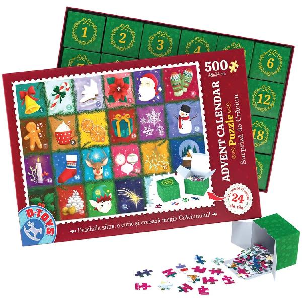 Puzzle 500 piese: Advent Calendar. Model 2