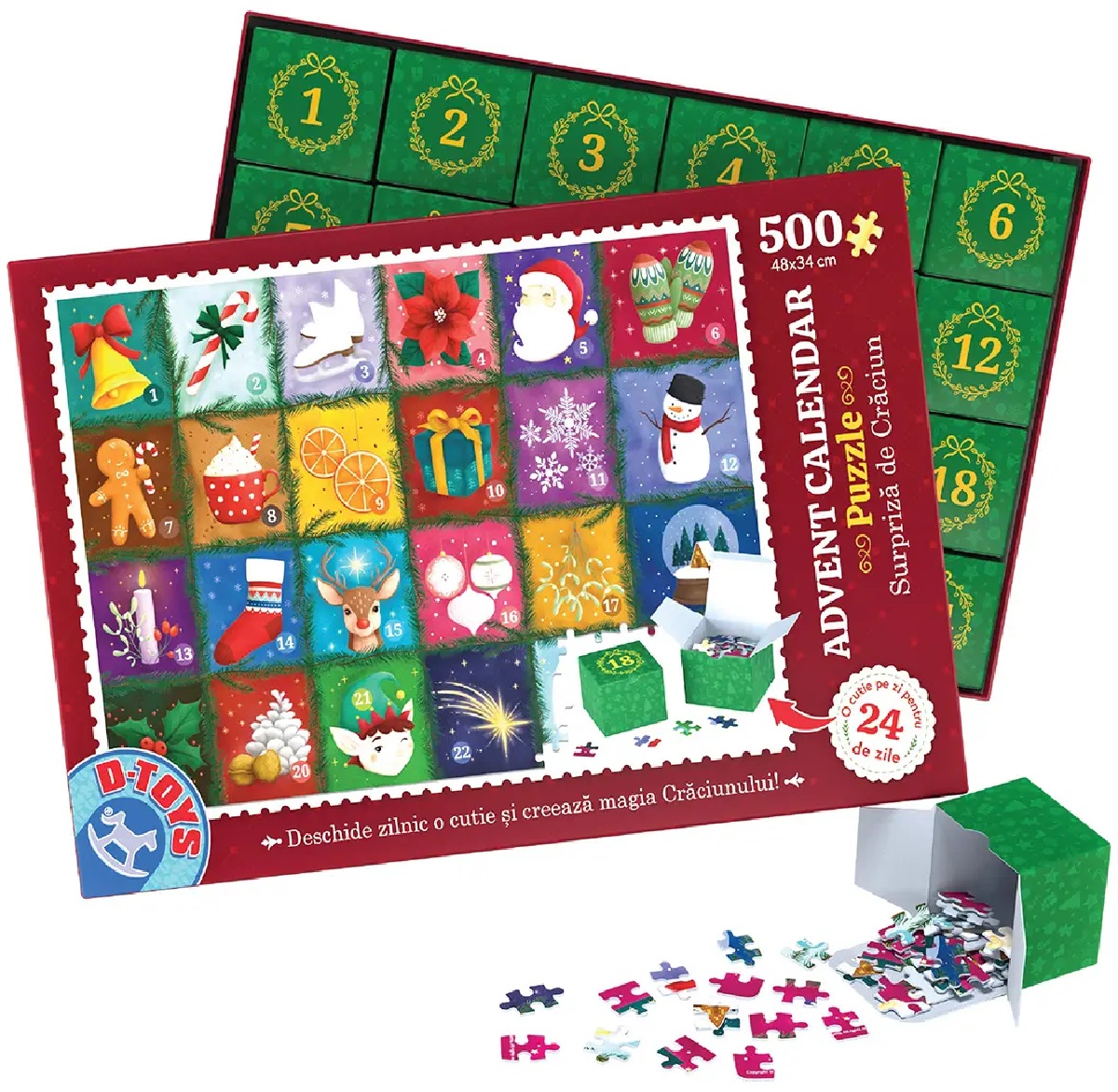 Puzzle 500 piese: Advent Calendar. Model 2