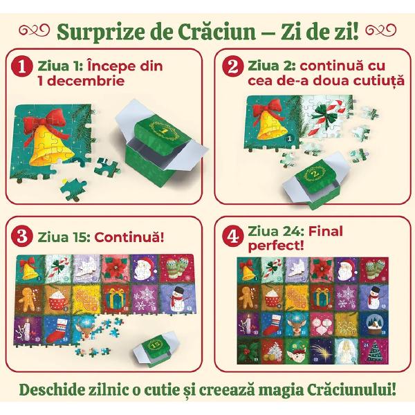 Puzzle 500 piese: Advent Calendar. Model 2