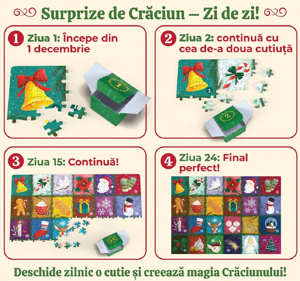 Puzzle 500 piese: Advent Calendar. Model 2