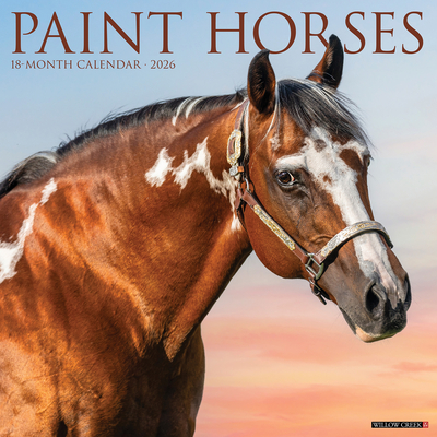 Paint Horses 2026 12 X 12 Wall Calendar - 