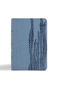 Coperta cărții 'CSB Large Print Compact Reference Bible, Digital Study Edition, Slate Leathertouch -'