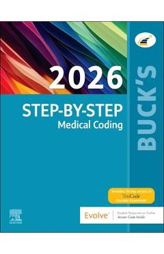Coperta cărții 'Buck's Step-By-Step Medical Coding, 2026 Edition -'