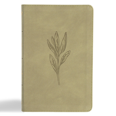 KJV Thinline Bible, Sage Suedesoft Leathertouch -
