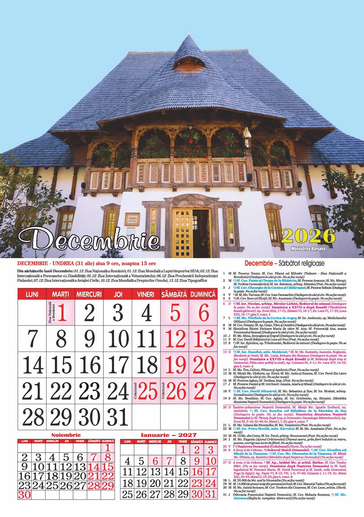 Imaginea produsului 'Calendar 2026: Romania'