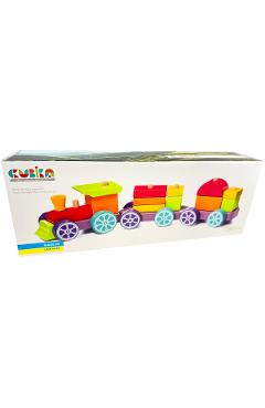 Poza produsului Jucarie din lemn: Trenulet Rainbow Express