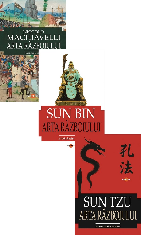 Pachet 3 carti: Arta razboiului - Sun Tzu, Sun Bin, Niccolo Machiavelli
