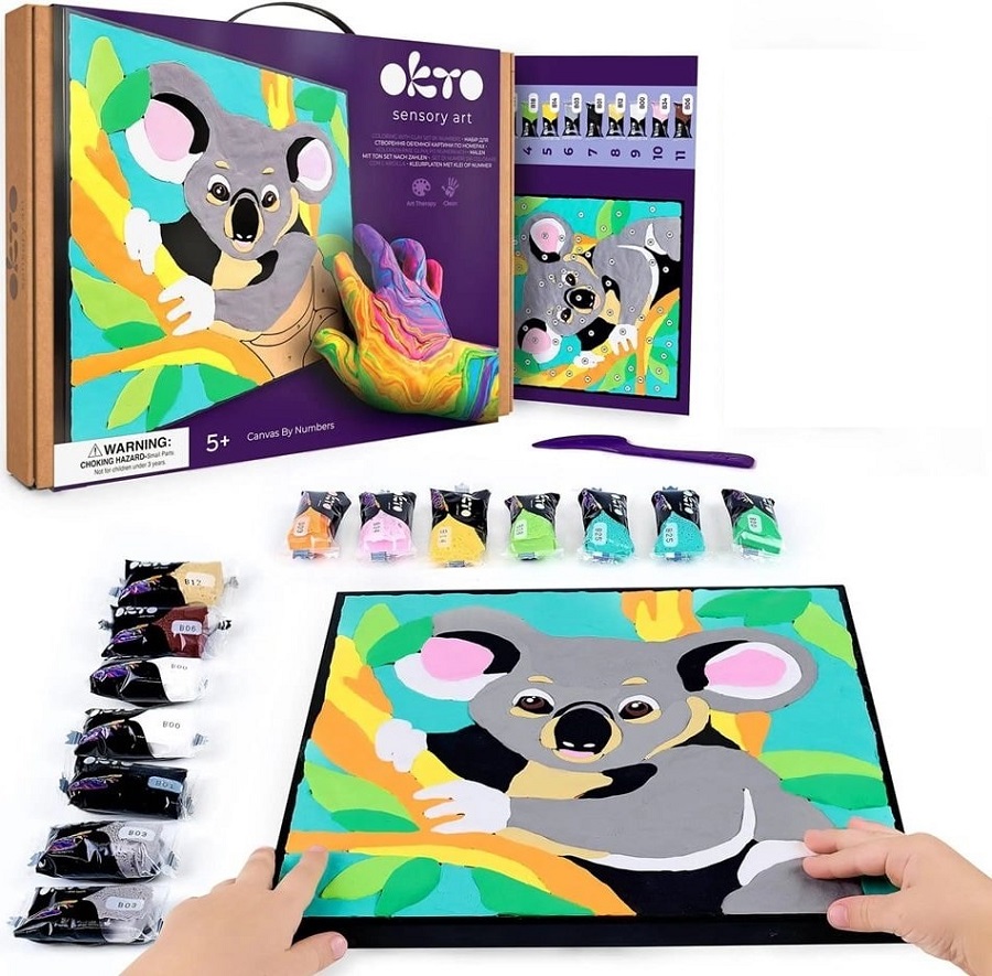 Set de colorat cu lut: Koala