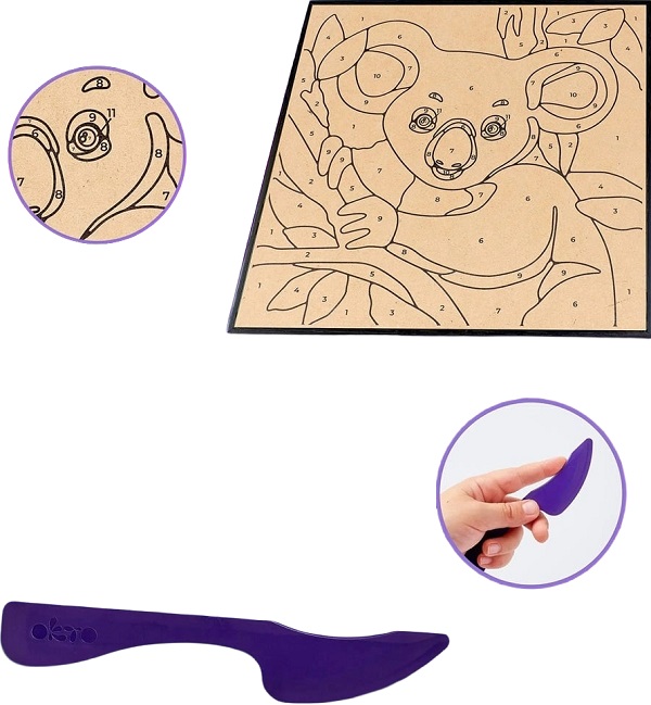 Set de colorat cu lut: Koala