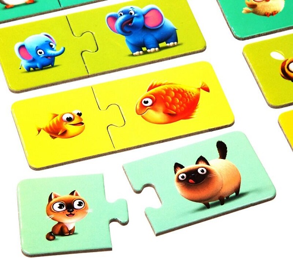 Set puzzle 3 in 1: Familia potrivita. My Family