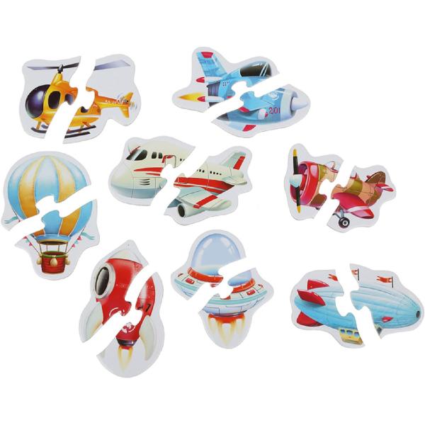 Set puzzle 8in1: Transport aerian