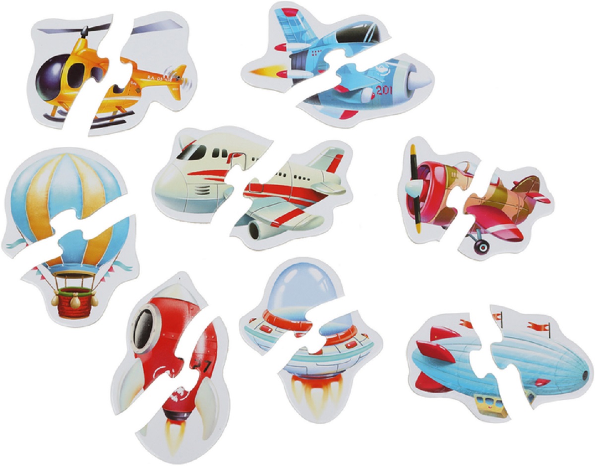 Set puzzle 8in1: Transport aerian