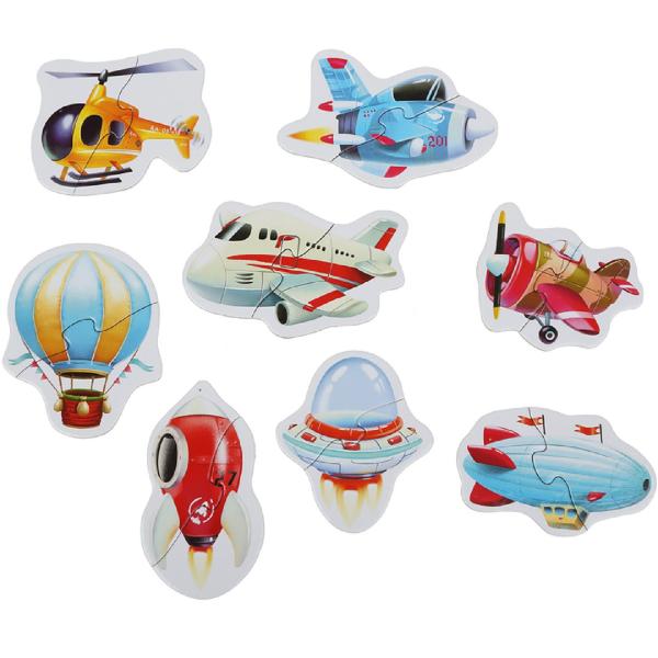 Set puzzle 8in1: Transport aerian