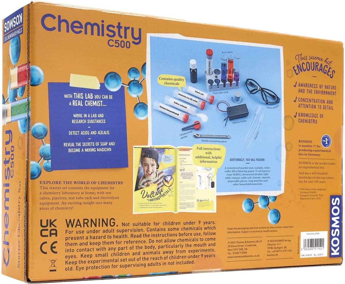 Kit STEM: Experimente chimice. Chemistry C500