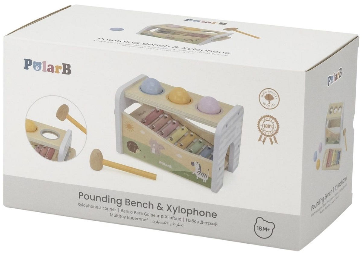 Masa de lucru si xilofon. Pounding Bench and Xylophone