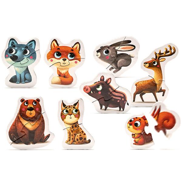 Set puzzle 8in1: Animalute de la munte