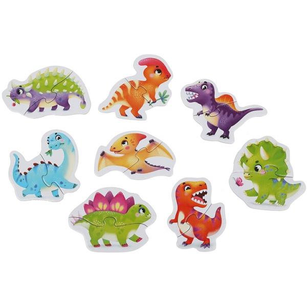 Set puzzle 8in1: Dinozauri
