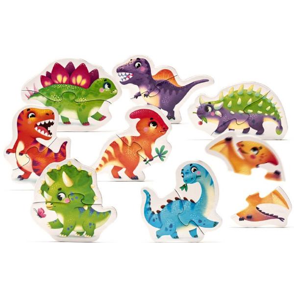Set puzzle 8in1: Dinozauri