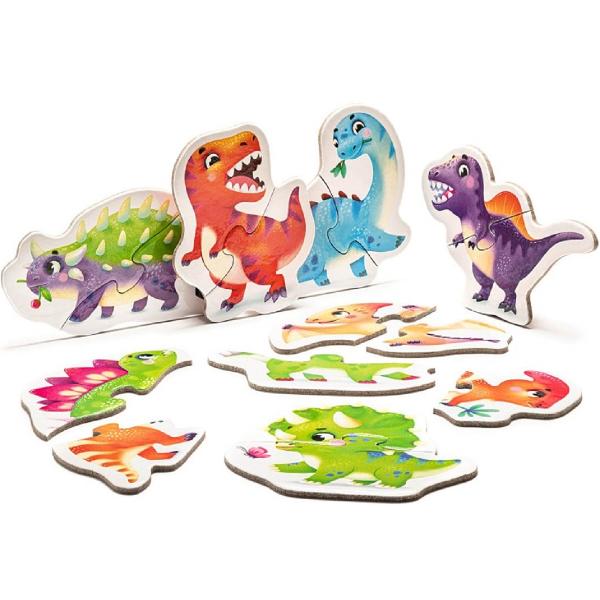 Set puzzle 8in1: Dinozauri