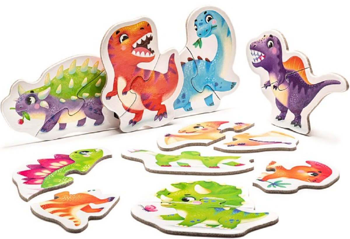 Set puzzle 8in1: Dinozauri