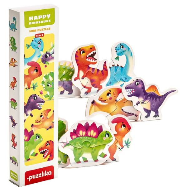 Set puzzle 8in1: Dinozauri