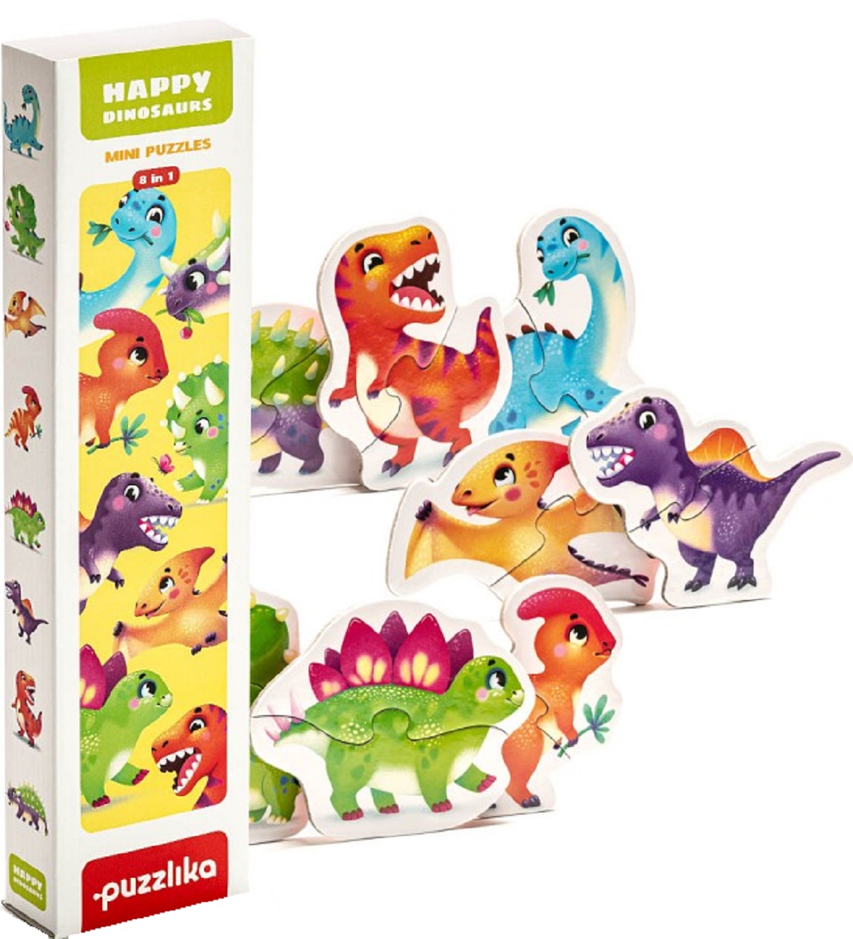 Set puzzle 8in1: Dinozauri