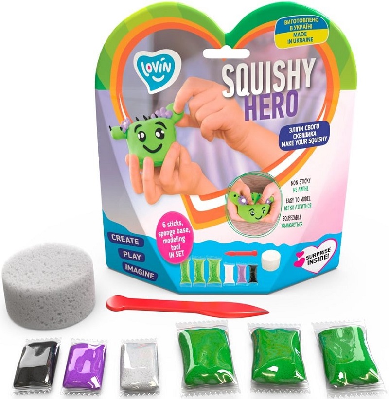 Set Air Clay pentru modelaj: Cactusita. Squishy Hero